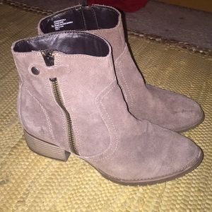Suede booties